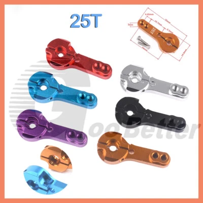 RC Servoarm Servohebel Servohorn Crank 25T Alu 25 Zähne für Futuba Savöx MKS CNC - Bild 1 von 4