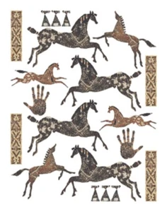 Tialoc's Tribe Horses Ideastix Accent Peel and Stick Décor - Picture 1 of 1