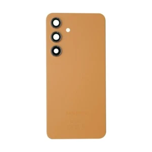 Back Glass with Camera Lenses for Samsung Galaxy S24 Sandstone Orange OEM - Photo 1 sur 2