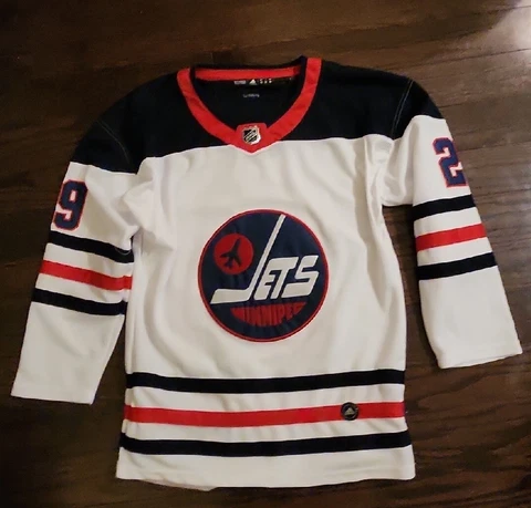 Authentic Adidas Patrik Laine #29 Winnipeg Jets Jersey NHL MEN'S SIZE 50 Cover