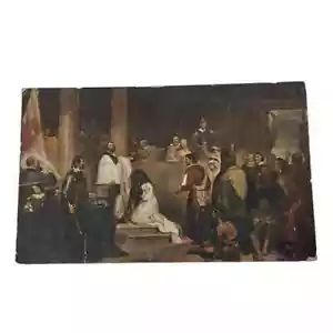 Postcard Baptism of Pocahontas in Rotunda of the Capitol Washington DC A294 - Picture 1 of 2