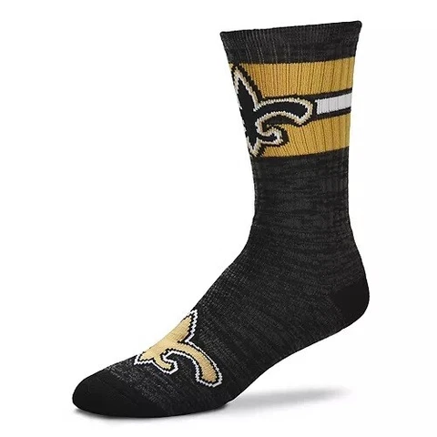 New Orleans Saints First String Crew Socks NFL 2 Sizes Available Mens Womens Cover