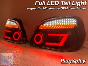 JDM Subaru Impreza GDB 00-07 Full LED tail light OEM Clear Sequential blink [v6] - Picture 1 of 17