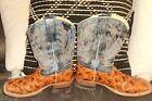 Anderson Bean Horse Power Youth SZ 3 Caiman Print Leather Square Toe Boot HP1823