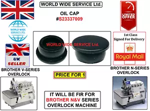 BROTHER N&V SERIES OIL CAP #S23337009 INDUSTRIAL SEWING MACHINE PART - Picture 1 of 3