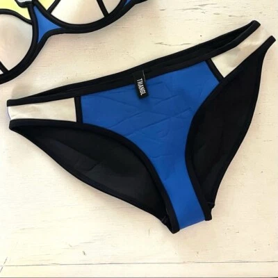 Parte inferior de bikini de neopreno TRIANGL para mujer azul amapola talla grande Foto 1 de 3