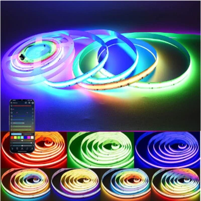 5-50m 12V COB LED Streifen RGB WS2811 IC Addressable Keine Lichtpunkt Dimmar DE - Bild 1 von 4