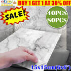 80x Self-adhesive Mosaic Wall Tile Sticker Waterproof For Bathroom,home/kitchen~