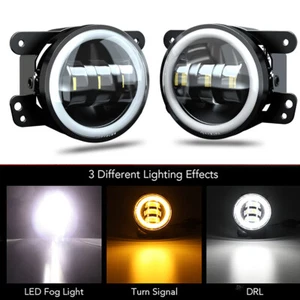 Pair Fog Light LED Bumper Lamp For Mitsubishi Outlander RVR ASX Sport 2007-2019 - Foto 1 di 12