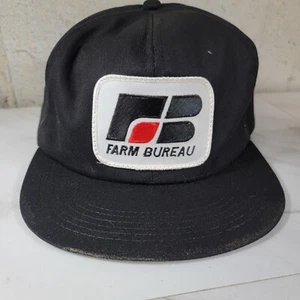 VTG Farm Bureau Logo Patch Insurance Crop Snapback Hat Baseball Cap Foam USA - Picture 1 of 4