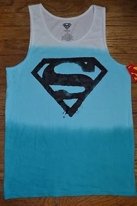DC Comics Superman Tank Top Adult Men's Sleeveless T-Shirt Summer Tee - Picture 1 of 6