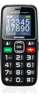 Amico Unico Brondi Telefono Cellulare Dual SIM Tasti grandi Tasto SOS 10276090 - Immagine 1 di 2