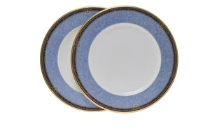 Icon by Noritake 9784 Blue White Gold 10.75" Dinner Plate - Set of 2 - Picture 1 of 4