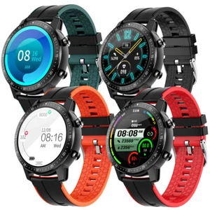 Smart Watch IP68 Waterproof Fitness Tracker Custom Dial Bluetooth Call Message - Picture 1 of 15