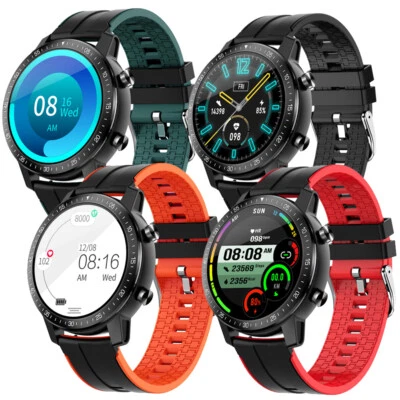 Smart Watch IP68 Waterproof Fitness Tracker Custom Dial Bluetooth Call Message - Image 1 of 4