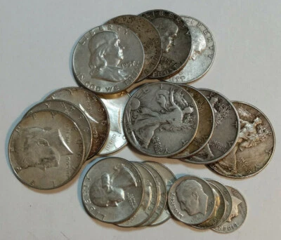 US 90% Silver Coins - Quarters, Dimes, etc - $2 FV 1964 or Earlier - Pls Read! - Image 1 of 2
