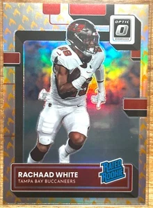2022 Donruss Optic - Rachaad White - Rated Rookie - Fire Emoji Prizm SSP 🔥☠️ - Picture 1 of 6
