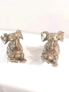 PM Craftsman Messing Elefanten lesen ein Buch, USA Buchstützen - Bild 1 von 6