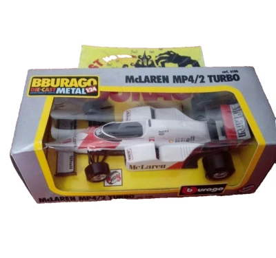 MCLAREN MP 4/2 TURBO BBURAGO 1:24 Prost FONDO MAGAZZINO - Immagine 1 di 4