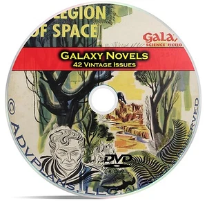 Galaxy Novels, 42 Classic Pulp Magazine, Science Fiction Books DVD CD C57 - Picture 1 of 1