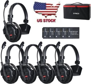 US SYNCO XTalk X5 2.4G Wireless Headset Intercom System Full Duplex 5-Person - Picture 1 of 19