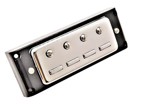 Vintage Style Staple Humbucker Pickup for Hofner® Bass - CHROME - Picture 1 of 5