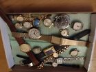 Vintage Watch Lot Mechanical Quartz Spares Or Repairs Timex Etc