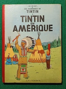 LES AVENTURES DE TINTIN - TINTIN EN AMÉRIQUE - Dos Rouge 1957 - HERGÉ - Imagen 1 de 7