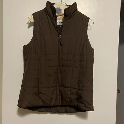Athletic Works Juniors Brown Puffer Vest Size M - Image 1 of 4