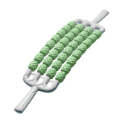 Barra de masaje flexible herramienta de masaje manual 4 filas rodillo pierna estiramiento Foto 1 de 4