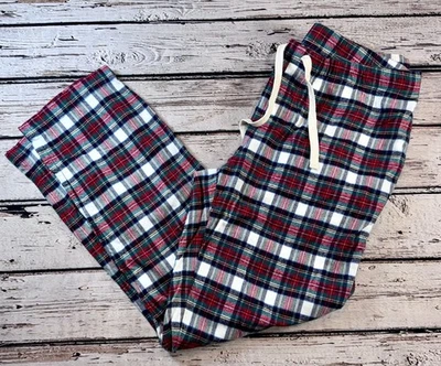 Pantalones de pijama Vineyard Vines Lounge para hombre medianos rojos franela a cuadros cordón Foto 1 de 4