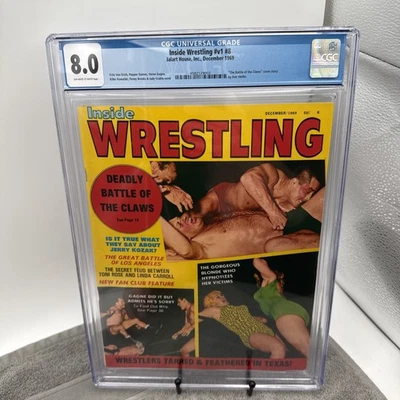 1969 Inside Wrestling Mag CGC 8.0 Top Pop из 1! Killer Kowalski Fritz фон Эрих - Изображение 1 из 4