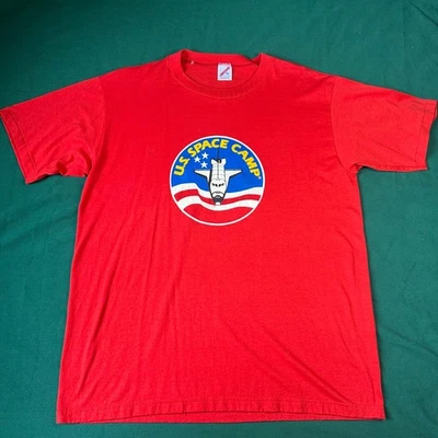 Camiseta Gráfica Campamento Espacial De Colección EE. UU. X-Large Jerzees 100% Algodón Años 80 EE. UU. Foto 1 de 4