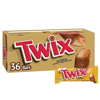 TWIX Bulk Chocolate Candy Individually Wrapped, Full Size. 36-Count Box-2 BOX - Image 1 of 2