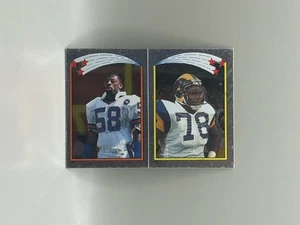 Carl Banks #132 Giants / Jackie Slater #152 Rams 1988 Topps Sticker Foil - Picture 1 of 3