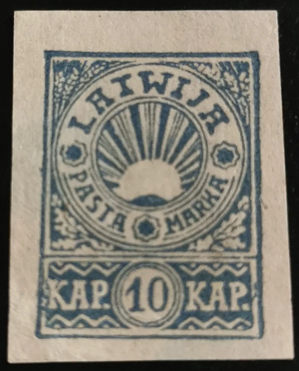 Letonia: Letonia del Norte de 1919, 10 K. (Sello coleccionable). Foto 1 de 1