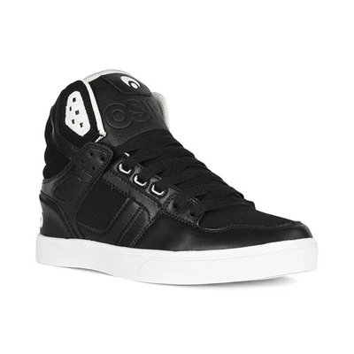 Zapatillas Altas Osiris Clone - Negro/Negro/Blanco - Imagen 1 de 4