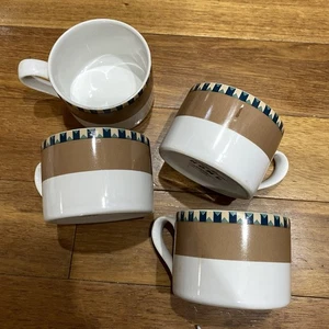 Eddie Bauer Home Becher Set O 4 New Horizons Southwestern Dekor Steinzeug ofenfest - Bild 1 von 9