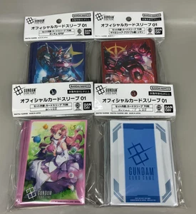 Gundam Card Game Official Card Sleeve 01 Set of 4 2025 New - Picture 1 of 2