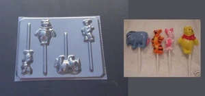 WINNIE THE POOH BEAR PIGLET EEYORE TIGGER Chocolate Candy Soap Mold - Picture 1 of 1