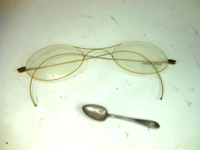 Giorgio Armani Wire Frames Big Store Display Oversized Spectacles Eyeglasses 15" - Image 1 of 4