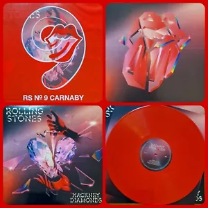 The Rolling Stones Hackney Diamonds Rare Ltd Edition RS 9 Carnaby RED Vinyl Brit - Picture 1 of 9
