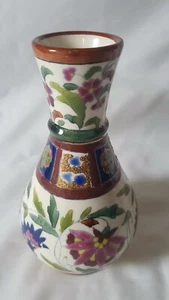 STRIKING FRENCH GIEN AESTHETIC PERSIAN STYLE VASE CIR late 19c - Picture 1 of 8