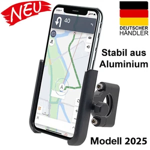 Support de téléphone portable en aluminium vélo et moto support de téléphone portable support smartphone 360° - Photo 1/7