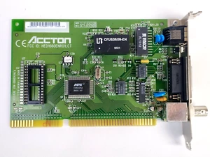 ACCTON 142660-401 - HED1660ENR01LCT 16-BIT-ISA vintage network-adapter BNC/RJ45 - Picture 1 of 4