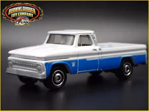 1964 64 Chevy Chevrolet C10 Longbed Pick-Up Camion 1:64 Scala Diecast Vettura - Foto 1 di 8