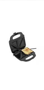 Cookworks 2 Portion Sandwich Toaster Locked Until Your Toastier Is Ready - Black