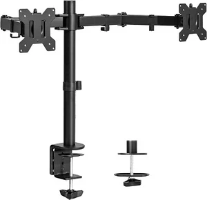VIVO Dual Monitor Desk Mount, Heavy Duty Fully Adjustable Steel Stand, Holds 2-* - Picture 1 of 9