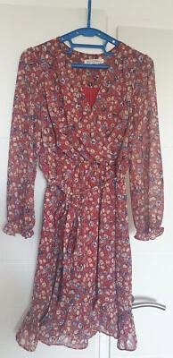 Robe rouge à fleurs - By One - Photo 1/4