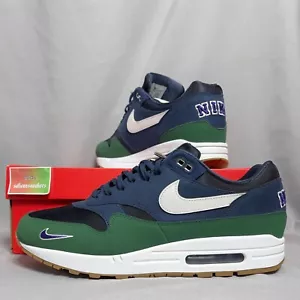 Nike Air Max 1 ‘87 QS UK11.5 DV3887-400 Midnight Navy Green EUR47 US12.5 one prm - Picture 1 of 12